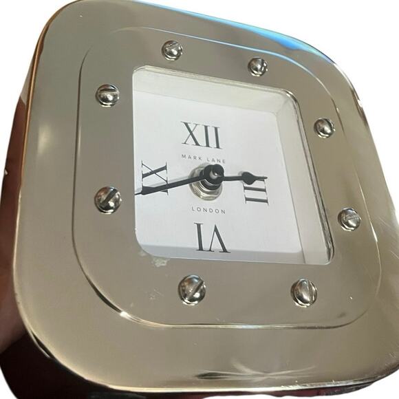 Mark Lane London Zodax Nickle Finish Desk Clock
5.5” - Picture 1 of 3